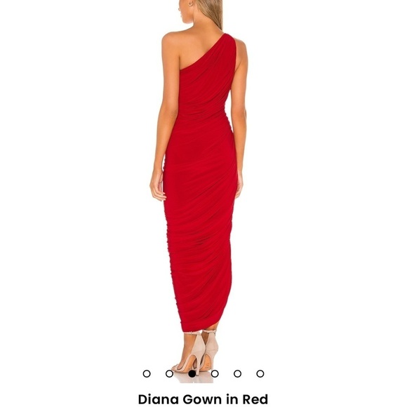 Norma Kamali Diana dress red NEW NWT sz XS ruched bodycon cocktail formal maxi - Picture 9 of 16
